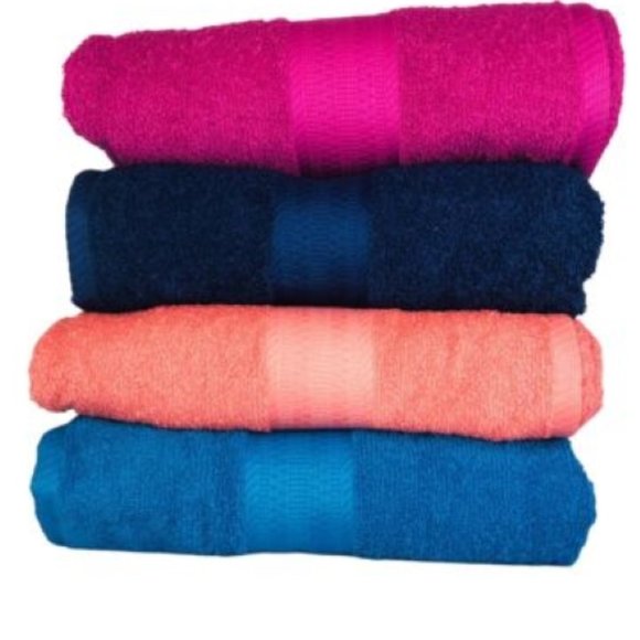 Raspberry Pink The Big One Solid Bath Towel - 30" x 54" - 100% Cotton - NEW - Picture 3 of 3
